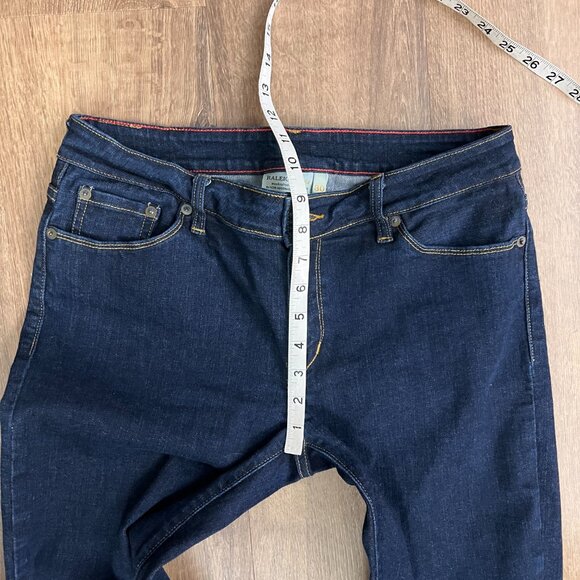 Raleigh Denim Handcrafted Designer Jeans Straight White Oak Cone Sz 30 - Picture 8 of 14